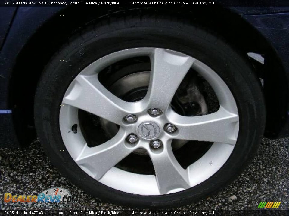 2005 Mazda MAZDA3 s Hatchback Strato Blue Mica / Black/Blue Photo #27