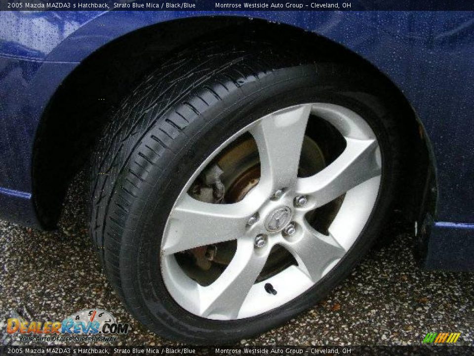2005 Mazda MAZDA3 s Hatchback Strato Blue Mica / Black/Blue Photo #28