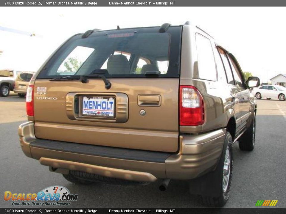 2000 Isuzu Rodeo LS Roman Bronze Metallic / Beige Photo #5