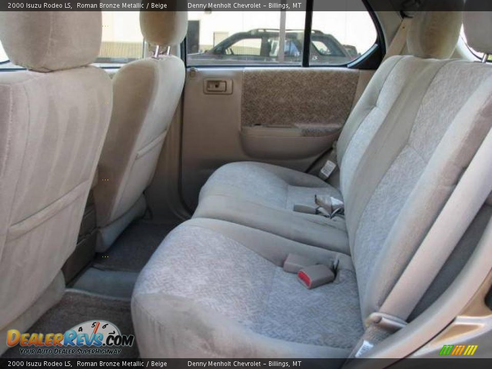 2000 Isuzu Rodeo LS Roman Bronze Metallic / Beige Photo #8