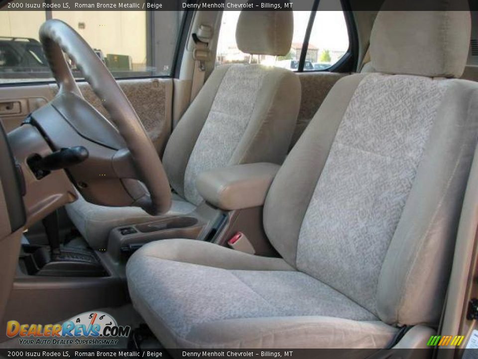 2000 Isuzu Rodeo LS Roman Bronze Metallic / Beige Photo #9