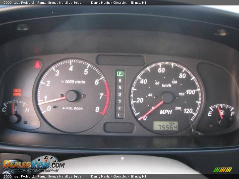 2000 Isuzu Rodeo LS Roman Bronze Metallic / Beige Photo #11