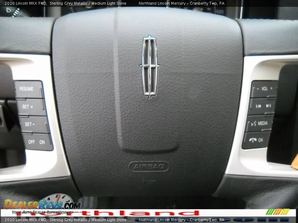 2010 Lincoln MKX FWD Sterling Grey Metallic / Medium Light Stone Photo #19