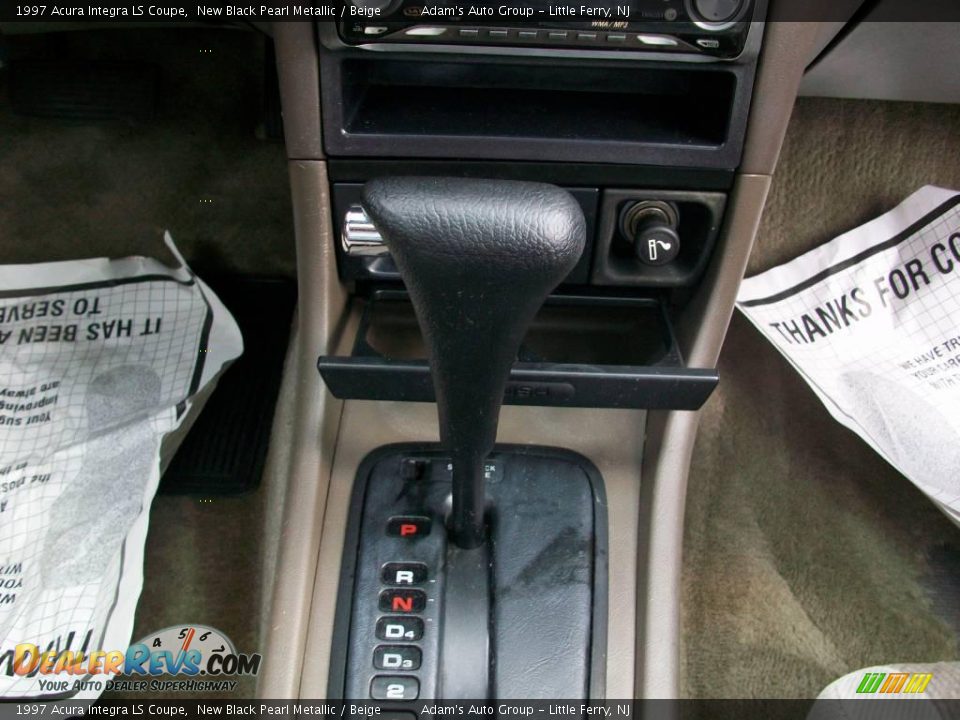 1997 Acura Integra LS Coupe New Black Pearl Metallic / Beige Photo #22