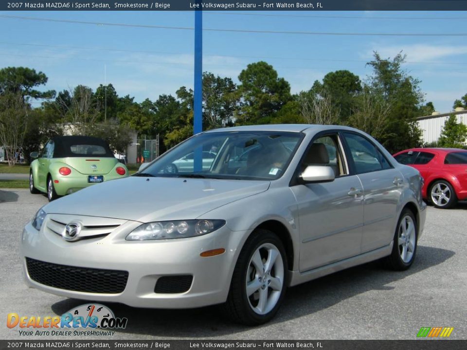 2007 Mazda MAZDA6 i Sport Sedan Smokestone / Beige Photo #1