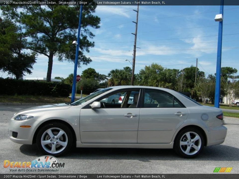 2007 Mazda MAZDA6 i Sport Sedan Smokestone / Beige Photo #2
