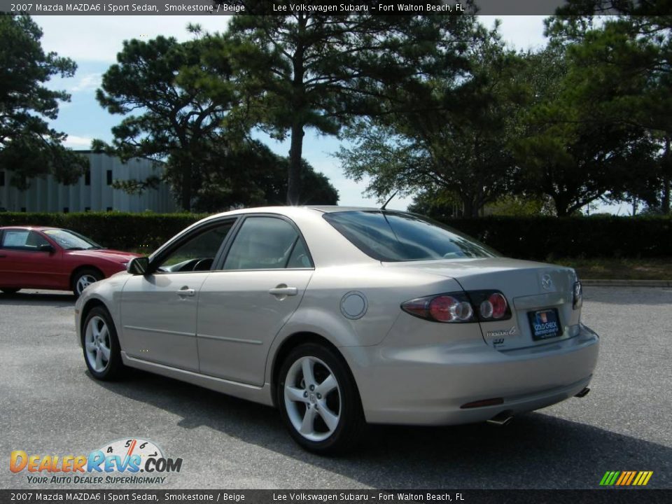2007 Mazda MAZDA6 i Sport Sedan Smokestone / Beige Photo #3