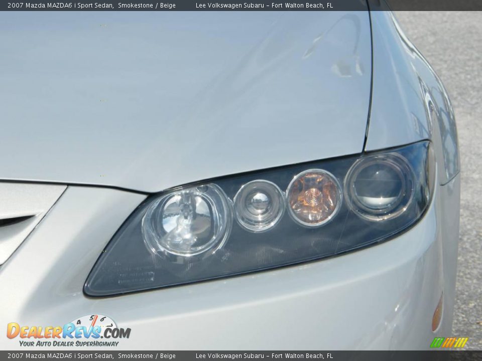 2007 Mazda MAZDA6 i Sport Sedan Smokestone / Beige Photo #9
