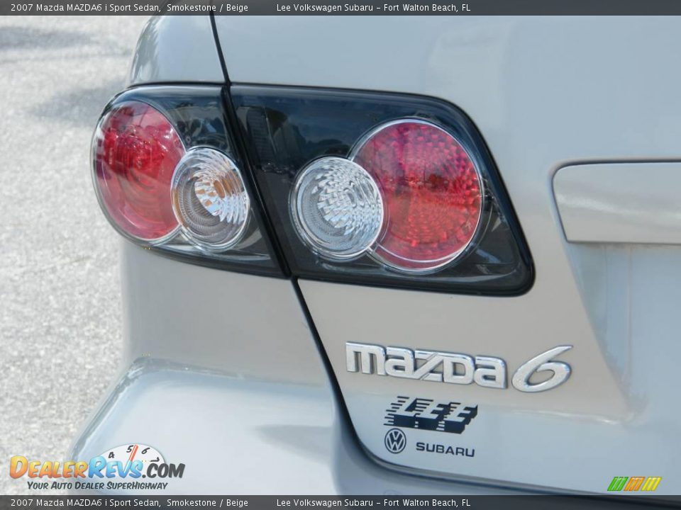 2007 Mazda MAZDA6 i Sport Sedan Smokestone / Beige Photo #10