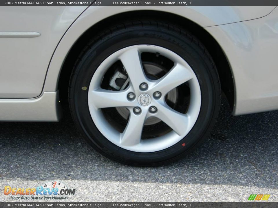 2007 Mazda MAZDA6 i Sport Sedan Smokestone / Beige Photo #11
