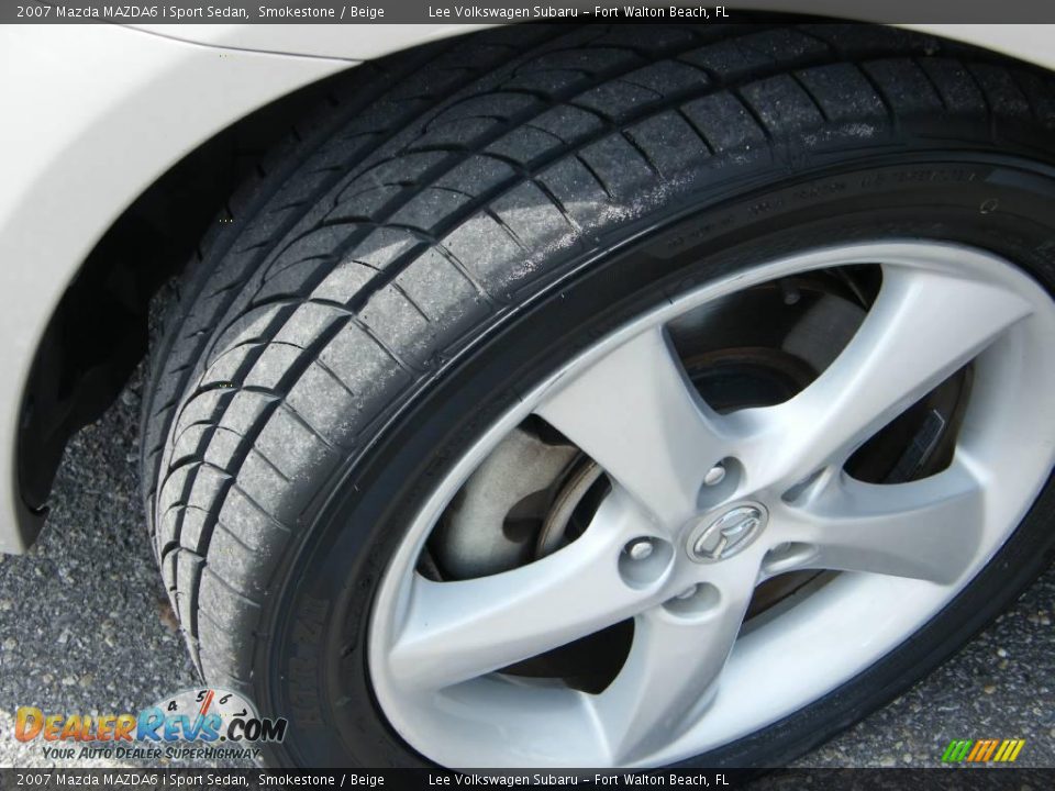 2007 Mazda MAZDA6 i Sport Sedan Smokestone / Beige Photo #12