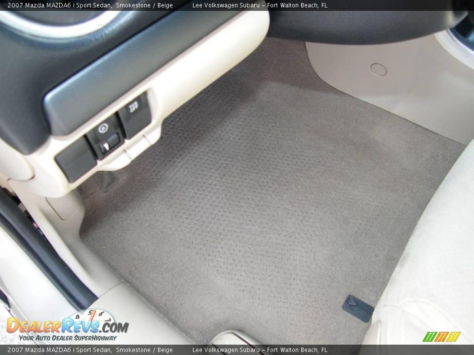 2007 Mazda MAZDA6 i Sport Sedan Smokestone / Beige Photo #16
