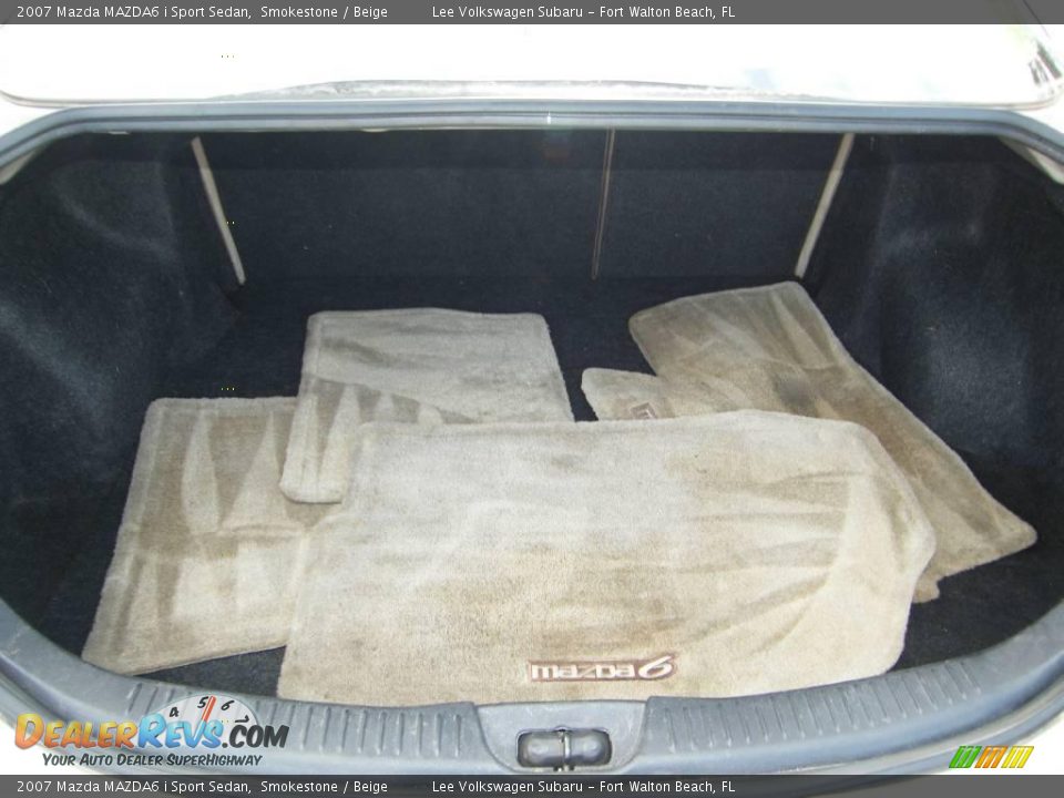 2007 Mazda MAZDA6 i Sport Sedan Smokestone / Beige Photo #24