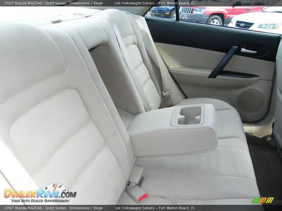 2007 Mazda MAZDA6 i Sport Sedan Smokestone / Beige Photo #25