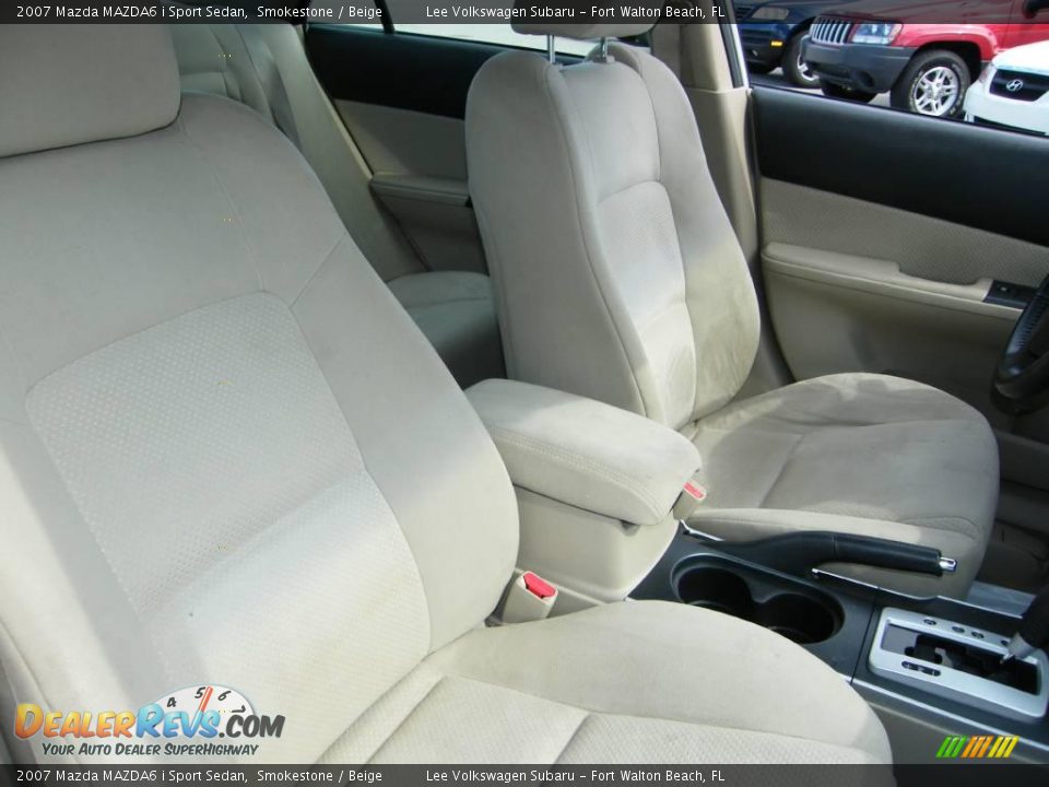 2007 Mazda MAZDA6 i Sport Sedan Smokestone / Beige Photo #26