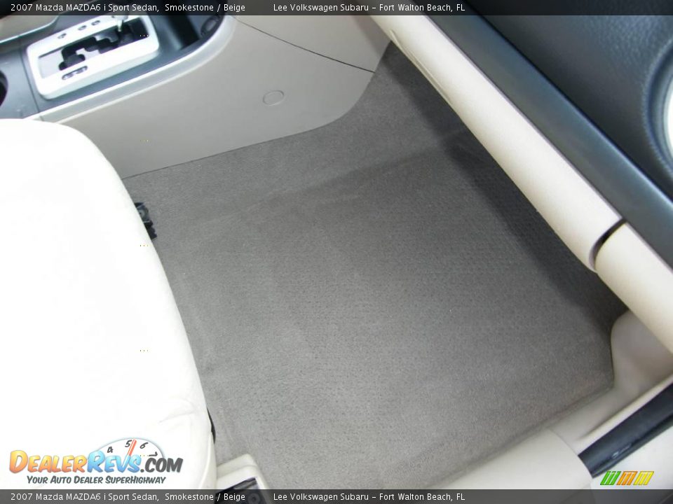 2007 Mazda MAZDA6 i Sport Sedan Smokestone / Beige Photo #27