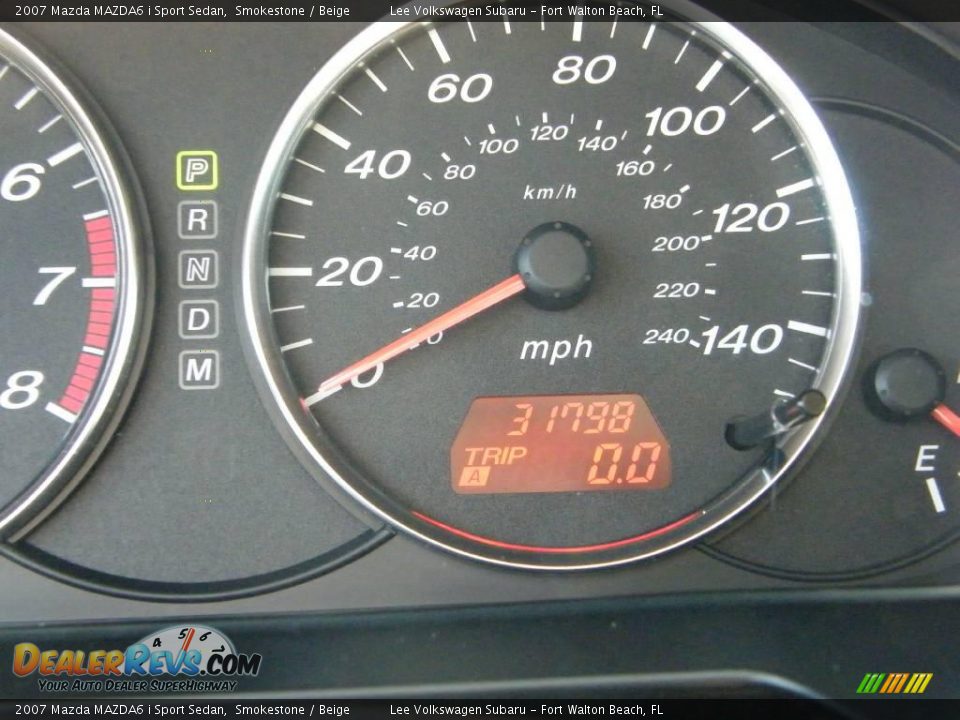 2007 Mazda MAZDA6 i Sport Sedan Smokestone / Beige Photo #29