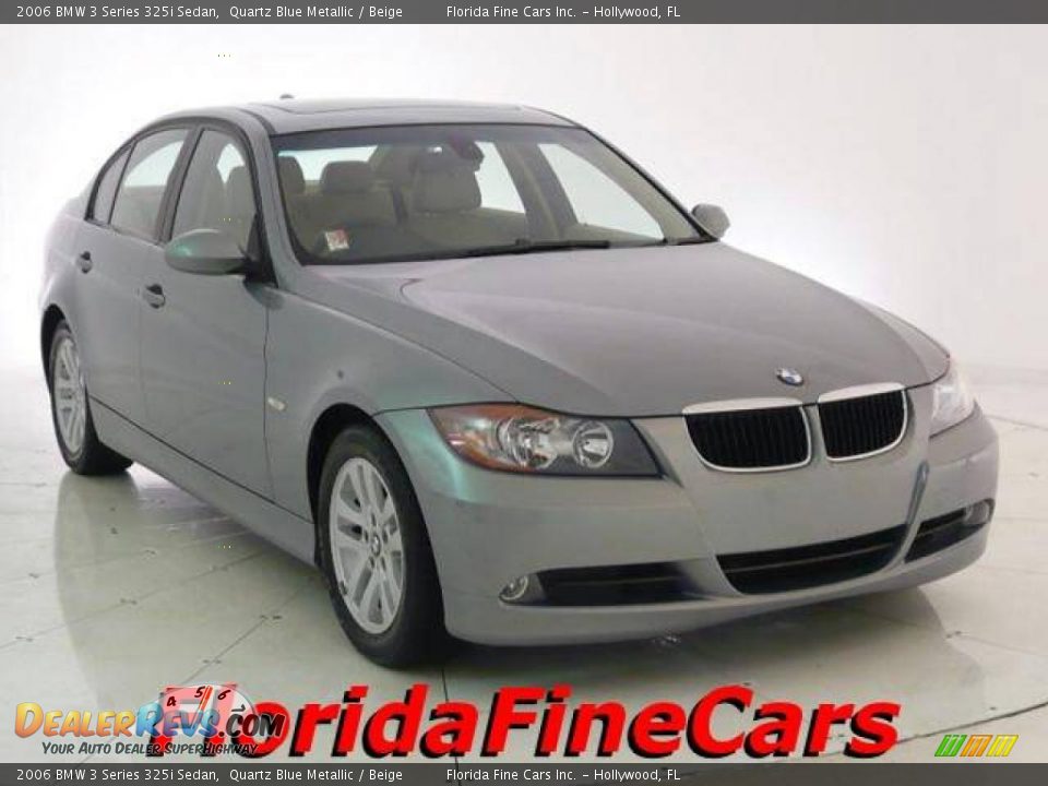 2006 BMW 3 Series 325i Sedan Quartz Blue Metallic / Beige Photo #1