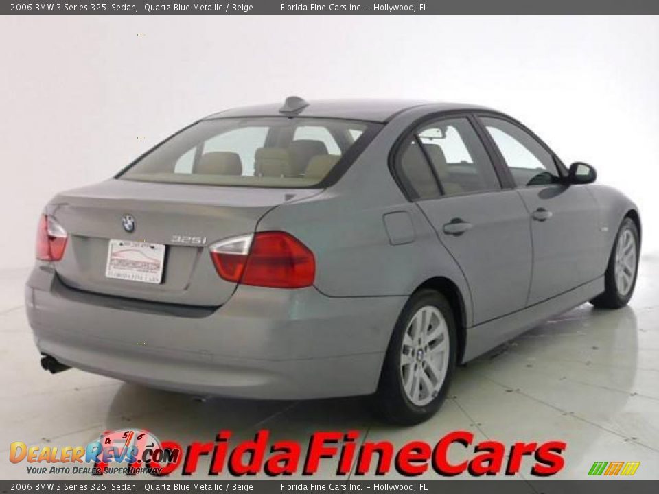 2006 BMW 3 Series 325i Sedan Quartz Blue Metallic / Beige Photo #2