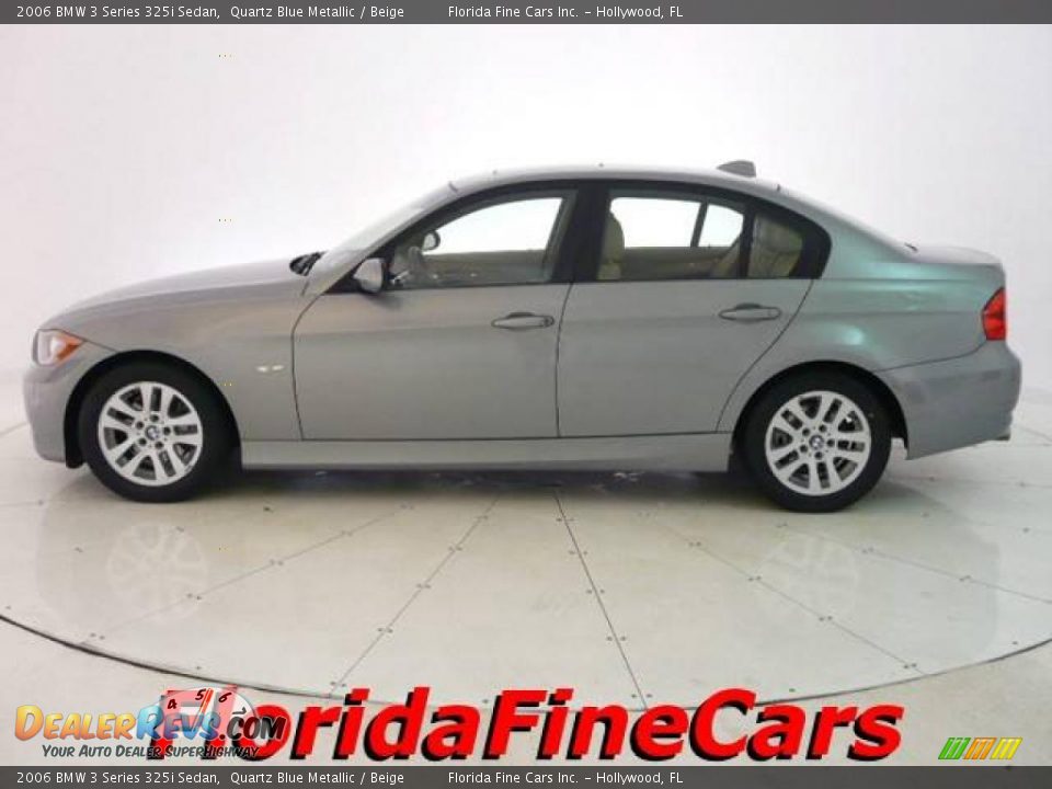 2006 BMW 3 Series 325i Sedan Quartz Blue Metallic / Beige Photo #3