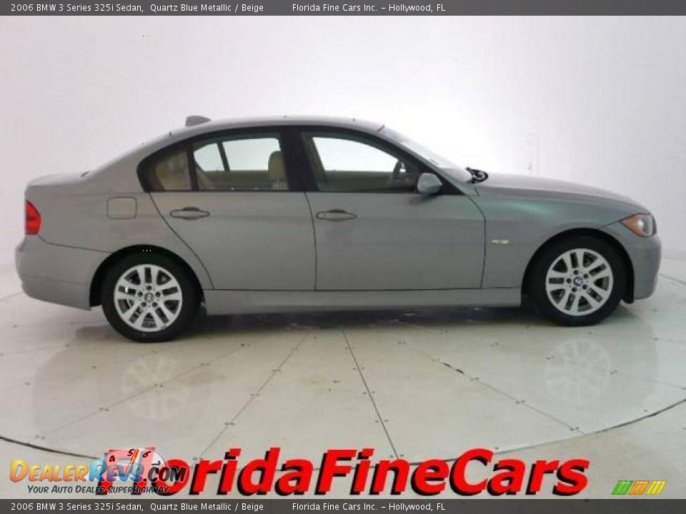 2006 BMW 3 Series 325i Sedan Quartz Blue Metallic / Beige Photo #4