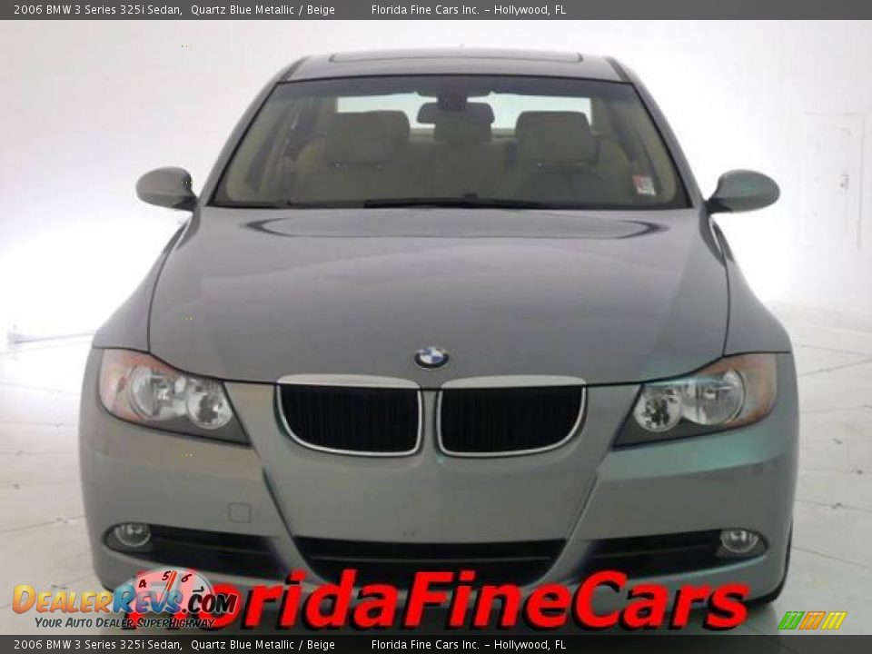 2006 BMW 3 Series 325i Sedan Quartz Blue Metallic / Beige Photo #5
