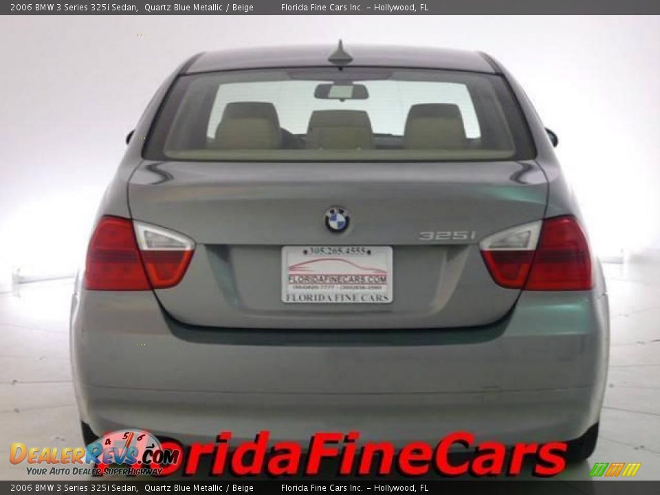 2006 BMW 3 Series 325i Sedan Quartz Blue Metallic / Beige Photo #6