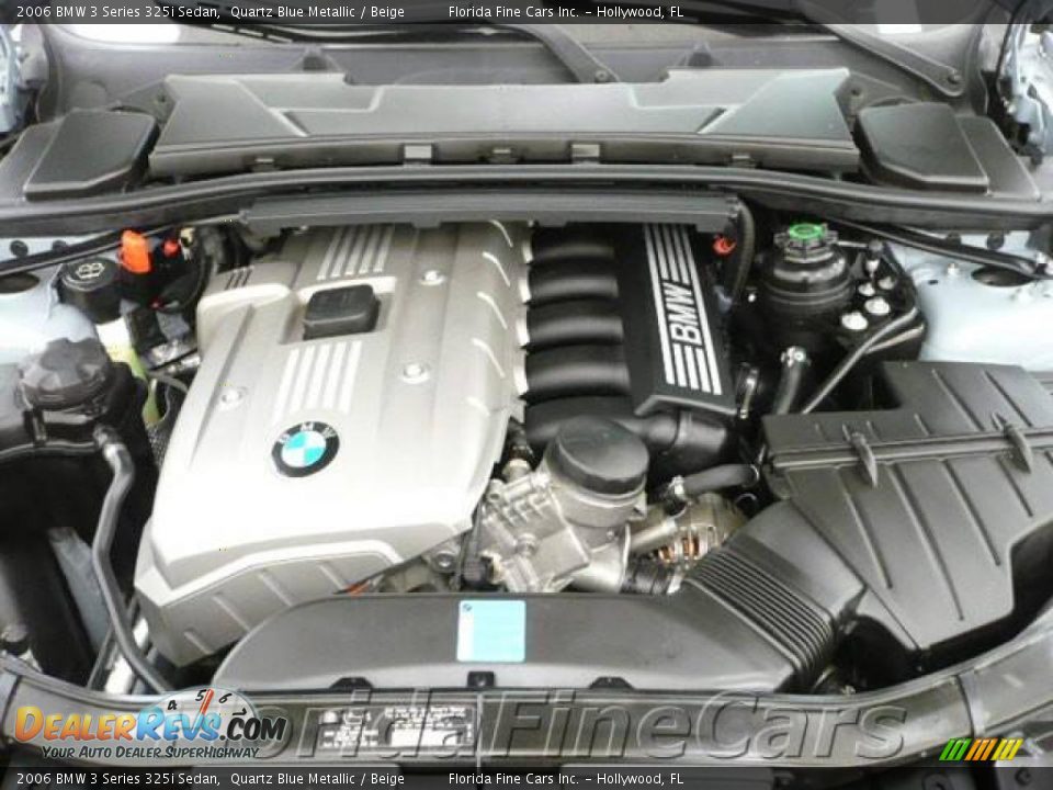 2006 BMW 3 Series 325i Sedan Quartz Blue Metallic / Beige Photo #9