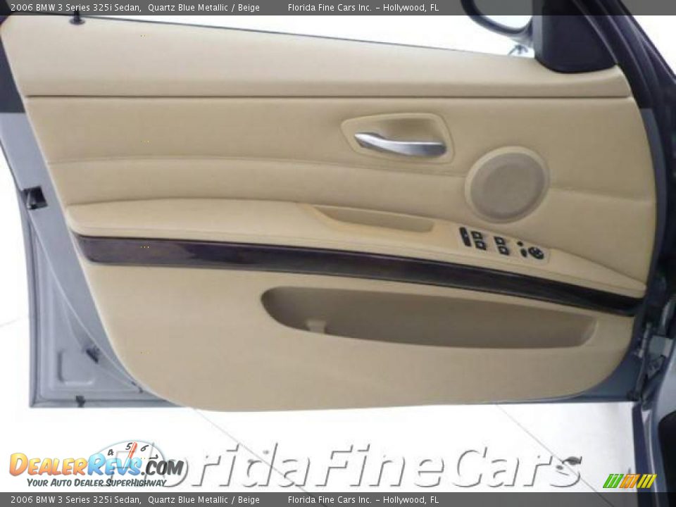 2006 BMW 3 Series 325i Sedan Quartz Blue Metallic / Beige Photo #11
