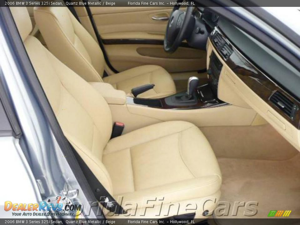 2006 BMW 3 Series 325i Sedan Quartz Blue Metallic / Beige Photo #13