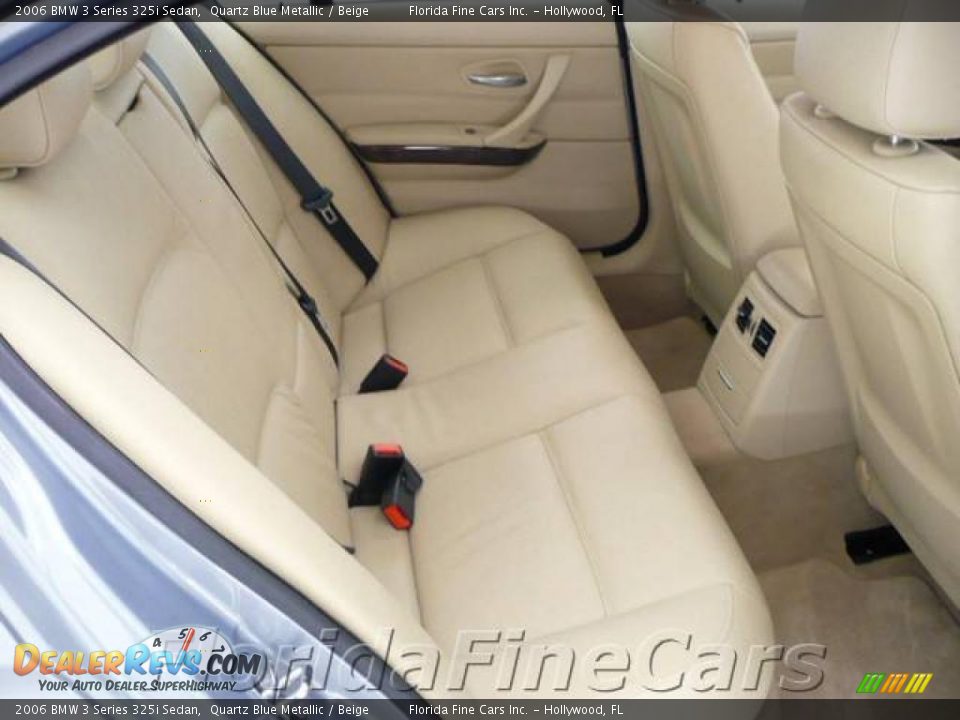 2006 BMW 3 Series 325i Sedan Quartz Blue Metallic / Beige Photo #14
