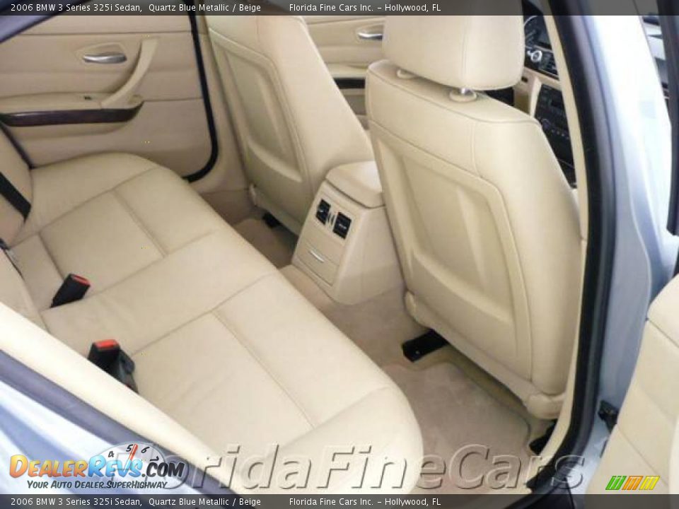 2006 BMW 3 Series 325i Sedan Quartz Blue Metallic / Beige Photo #15
