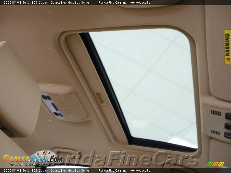 2006 BMW 3 Series 325i Sedan Quartz Blue Metallic / Beige Photo #19