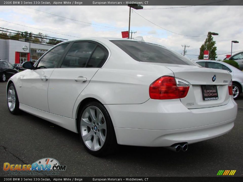 2006 BMW 3 Series 330i Sedan Alpine White / Beige Photo #3