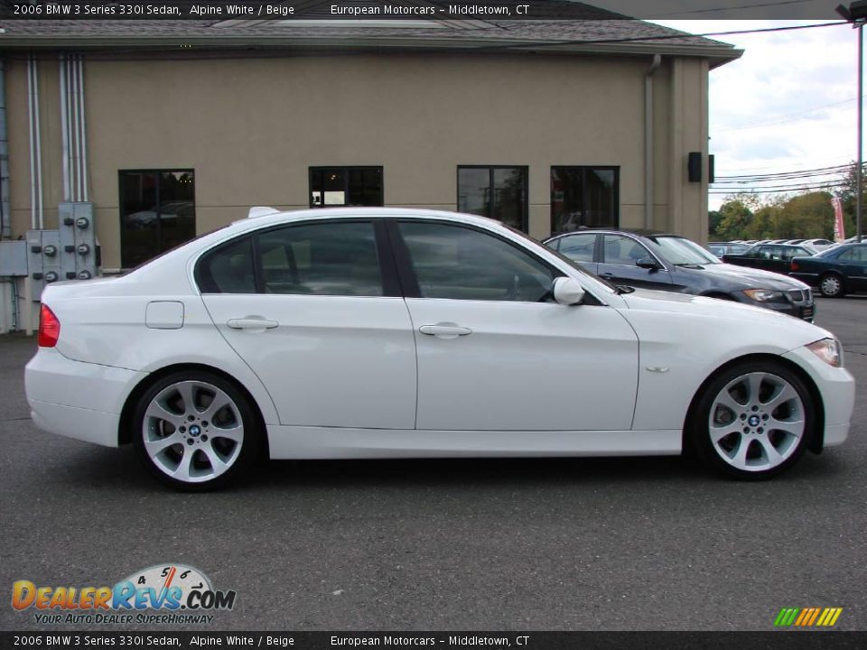 2006 BMW 3 Series 330i Sedan Alpine White / Beige Photo #5
