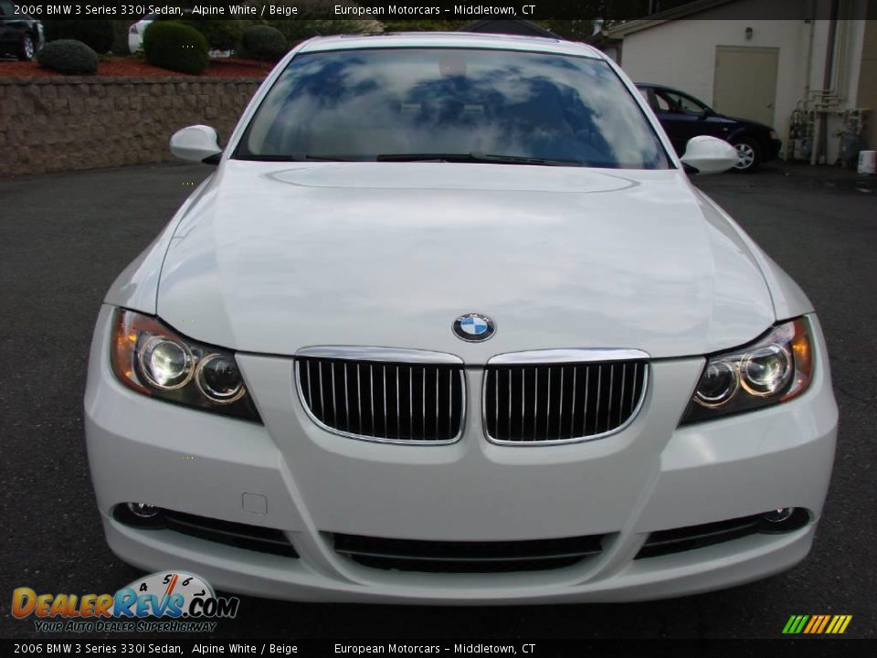 2006 BMW 3 Series 330i Sedan Alpine White / Beige Photo #7