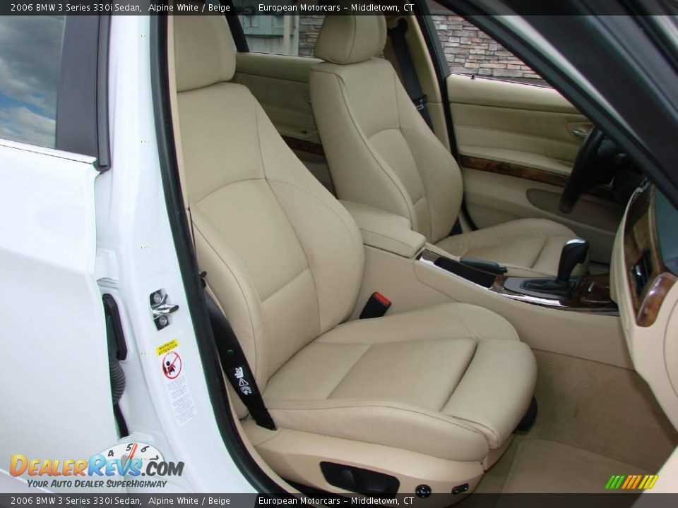 2006 BMW 3 Series 330i Sedan Alpine White / Beige Photo #11