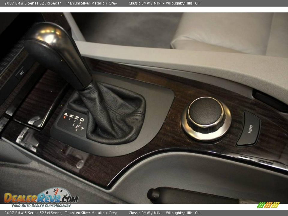 2007 BMW 5 Series 525xi Sedan Titanium Silver Metallic / Grey Photo #18