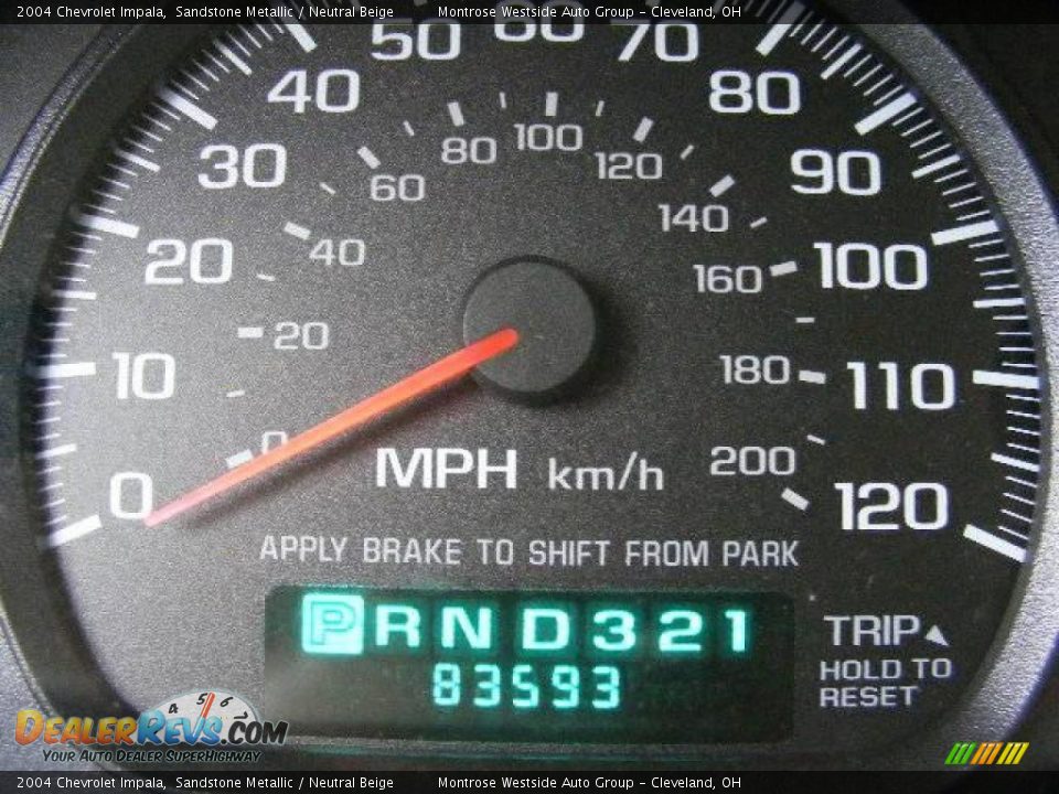 2004 Chevrolet Impala Sandstone Metallic / Neutral Beige Photo #18
