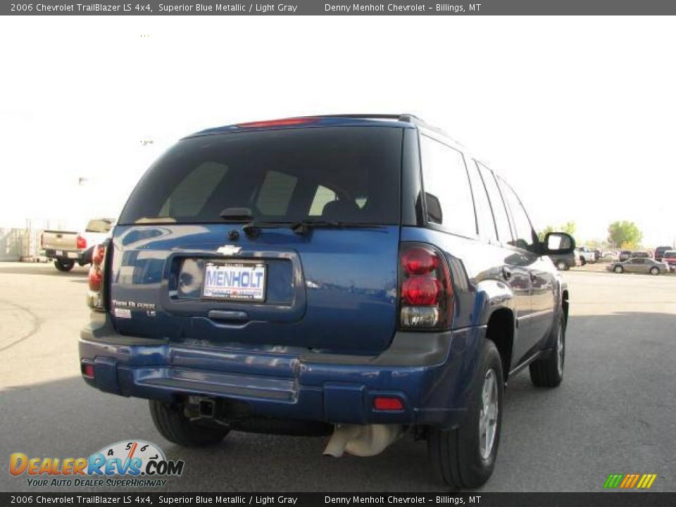 2006 Chevrolet TrailBlazer LS 4x4 Superior Blue Metallic / Light Gray Photo #5