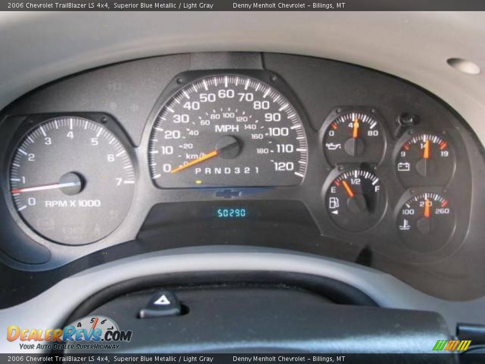 2006 Chevrolet TrailBlazer LS 4x4 Superior Blue Metallic / Light Gray Photo #11