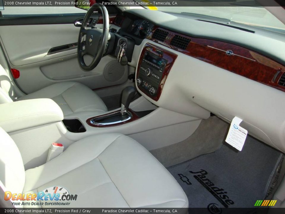 2008 Chevrolet Impala LTZ Precision Red / Gray Photo #12