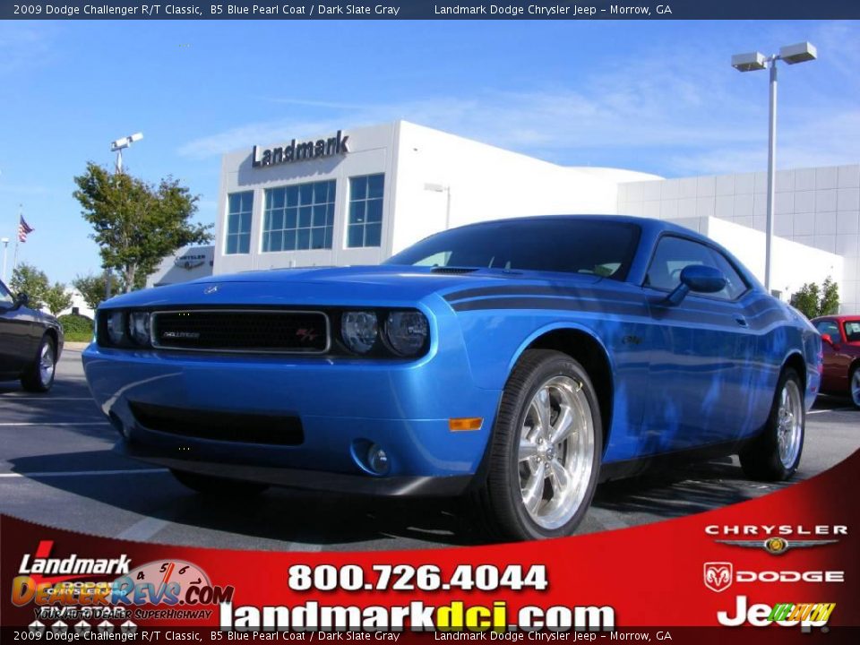 2009 Dodge Challenger R/T Classic B5 Blue Pearl Coat / Dark Slate Gray Photo #1