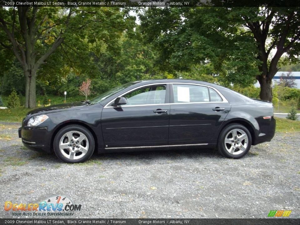 2009 Chevrolet Malibu LT Sedan Black Granite Metallic / Titanium Photo #2
