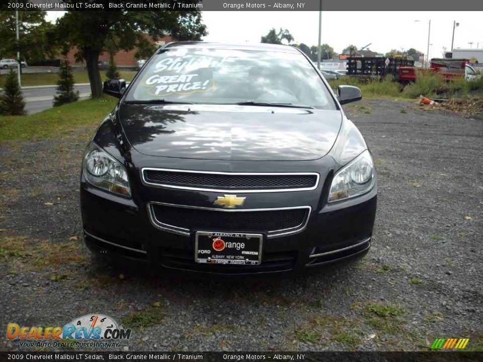 2009 Chevrolet Malibu LT Sedan Black Granite Metallic / Titanium Photo #3