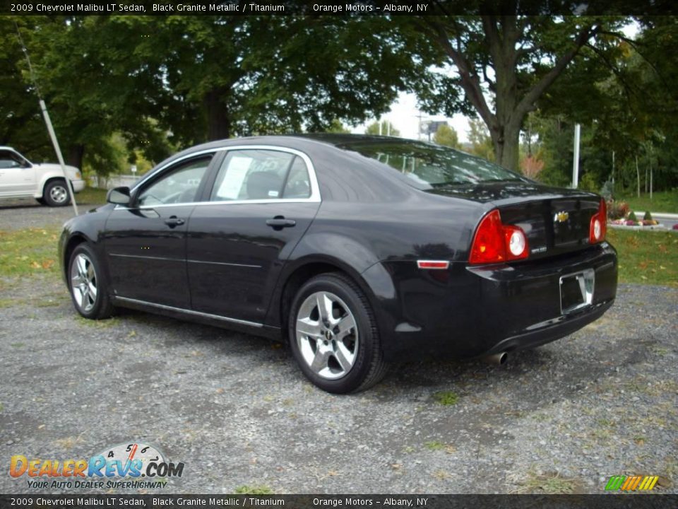 2009 Chevrolet Malibu LT Sedan Black Granite Metallic / Titanium Photo #4