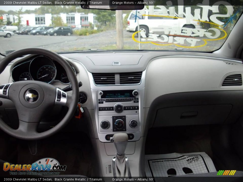 2009 Chevrolet Malibu LT Sedan Black Granite Metallic / Titanium Photo #6