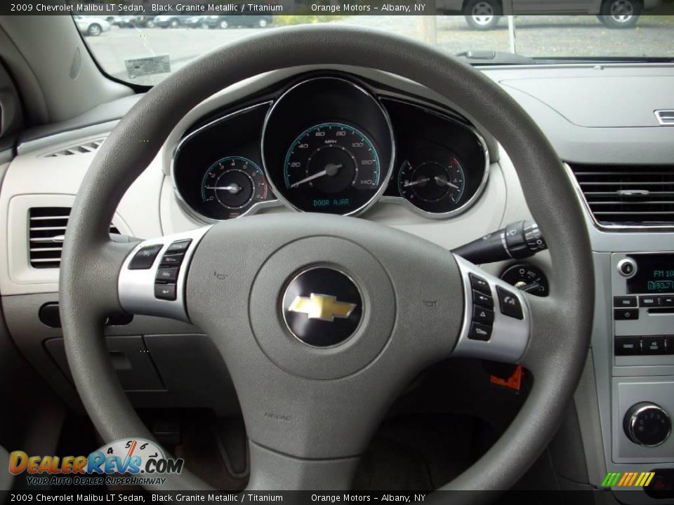 2009 Chevrolet Malibu LT Sedan Black Granite Metallic / Titanium Photo #11