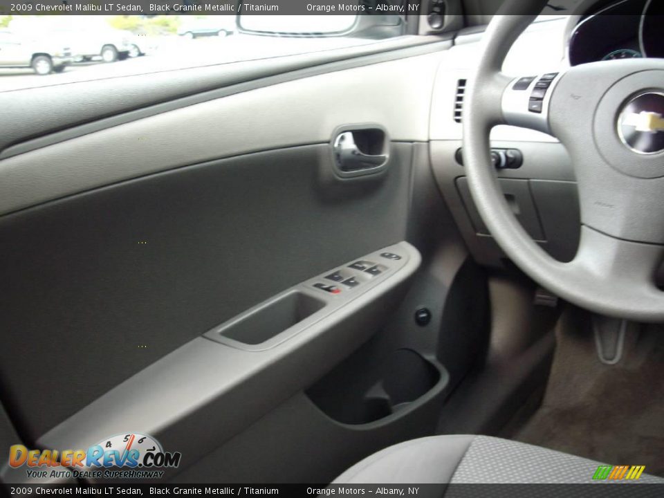 2009 Chevrolet Malibu LT Sedan Black Granite Metallic / Titanium Photo #12