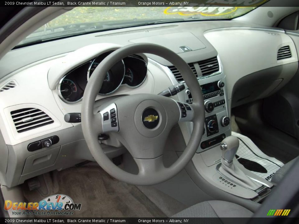 2009 Chevrolet Malibu LT Sedan Black Granite Metallic / Titanium Photo #14